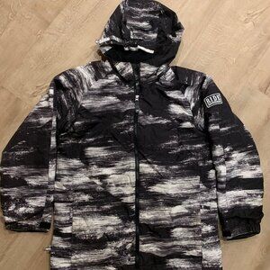 Ride Snowboards Insulated Chalk Print Jacket Unisex Kid's Youth Large (13-14) L
